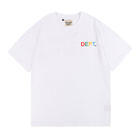 Gallery Dept T-shitrs Summer Color Letter plus Size Short Sleeve