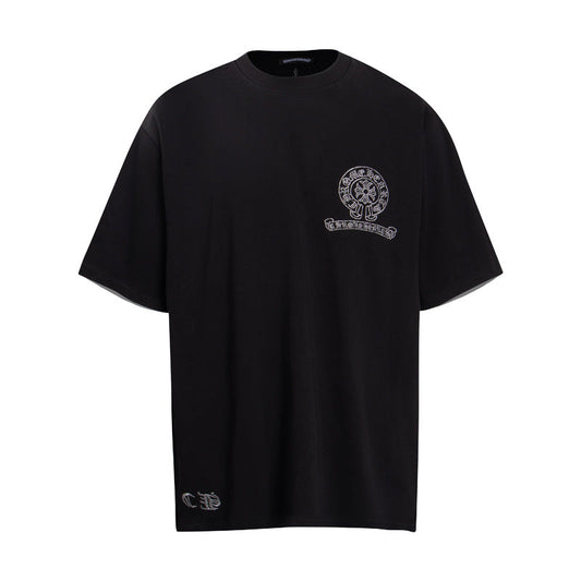 Chrome Heart T Shirts Cross Color Printed Short Sleeve T-Shirt
