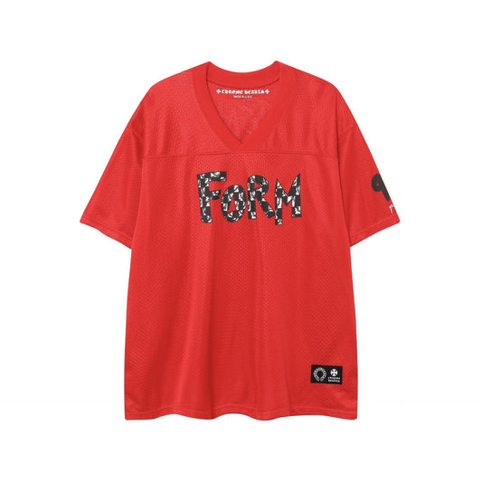 Chrome Heart T Shirts Croix Cross Color Leather Printed Short Sleeve T-Shirt