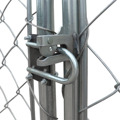 20' x 20' Outdoor Dog Kennel Playpen, Outdoor Dog Runner, Pet Exercise House, Lockable Gate, 6' Chain-Link Fence, TMG-DCP2020
