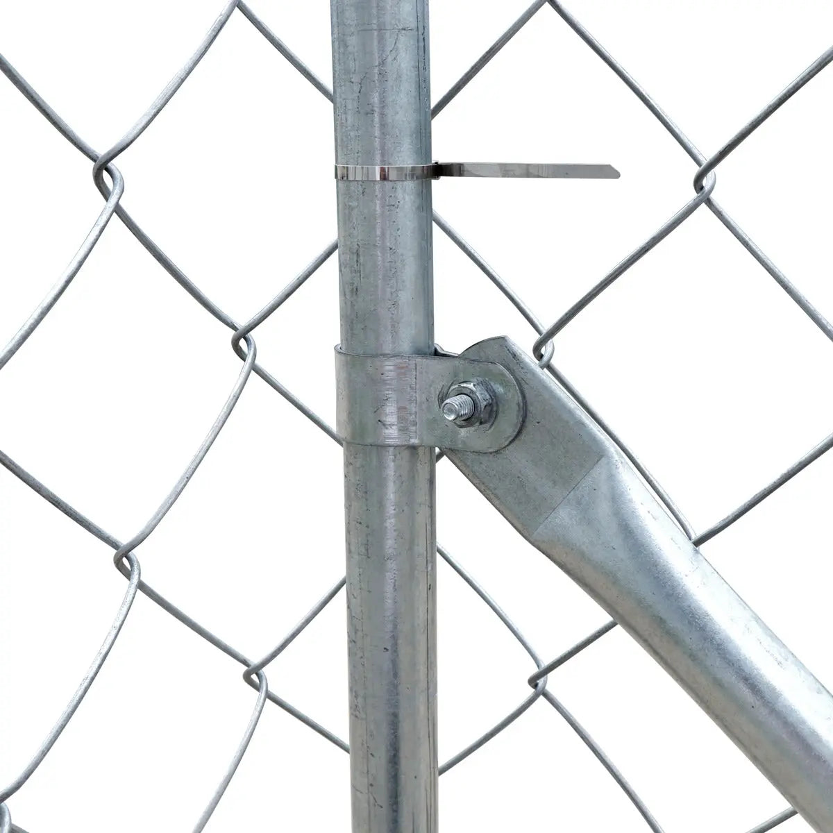 20' x 20' Outdoor Dog Kennel Playpen, Outdoor Dog Runner, Pet Exercise House, Lockable Gate, 6' Chain-Link Fence, TMG-DCP2020