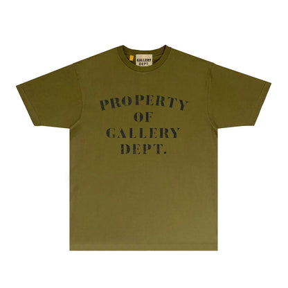 Gallery Dept T Shirt Retro Printed Loose Short-Sleeved Shirt
