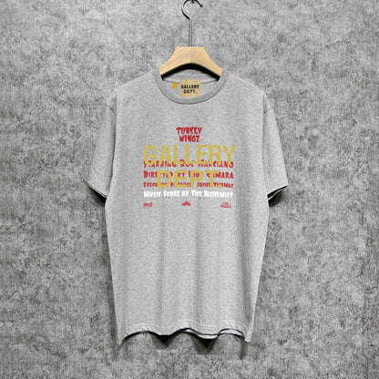 Gallery Dept T Shirt Retro Printed Loose Short-Sleeved Shirt