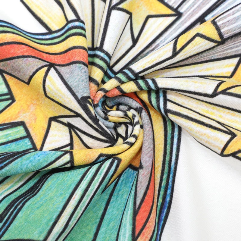 Palm Angels T-shirt Rainbow Star Letter Print Short Sleeve T-shirt