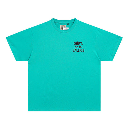 Gallery Dept T Shirts round Neck Short Sleeve T-shirt Pure Cotton