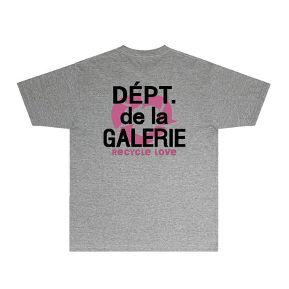 Gallery Dept T Shirt Retro Printed Loose Short-Sleeved Shirt