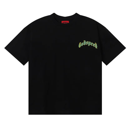 Godspeed T-shirts Masked Man Printed Cotton Crew Neck Short Sleeve Men and Women