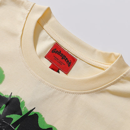 Godspeed T-shirts Mosaic Free Muse Printed Cotton Casual Short Sleeves Men and Women