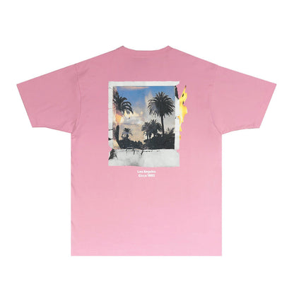 Gallery Dept T Shirt Retro Printed Loose Short-Sleeved Shirt