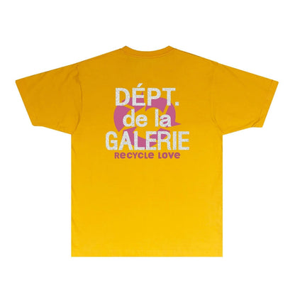 Gallery Dept T Shirt Retro Printed Loose Short-Sleeved Shirt