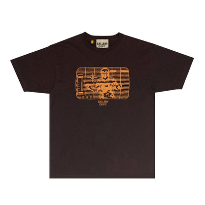 Gallery Dept T Shirt Retro Printed Loose Short-Sleeved Shirt