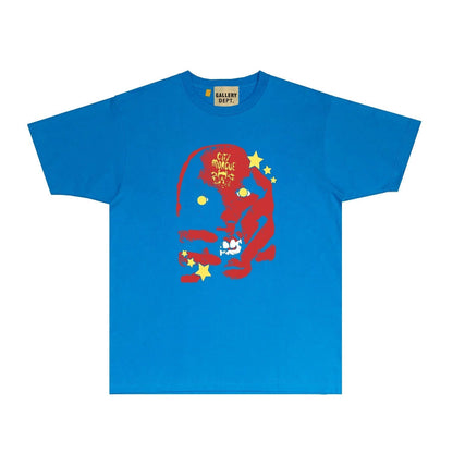 Gallery Dept T Shirt Retro Printed Loose Short-Sleeved Shirt