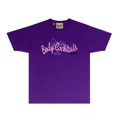Gallery Dept T Shirt Retro Printed Loose Short-Sleeved Shirt