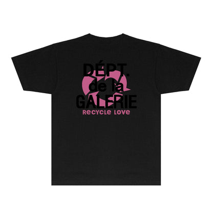 Gallery Dept T Shirt Retro Printed Loose Short-Sleeved Shirt