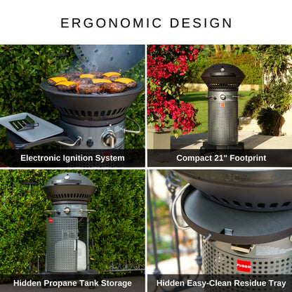 Fuego Element Hinged F21C-H 21 Gas Grill