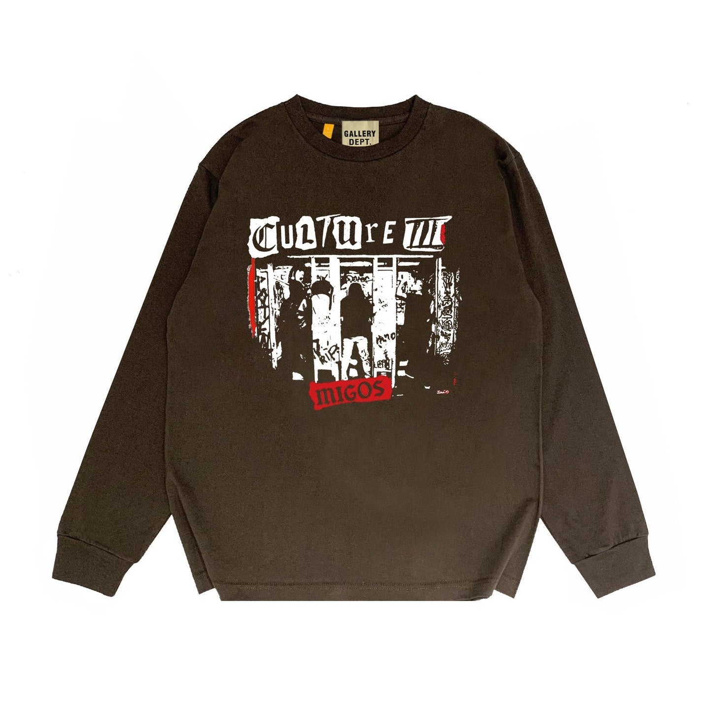Gallery Dept Long Sleeved Shirt Fashion Brand Long Sleeve Long-Sleeved T-shirt Blouse
