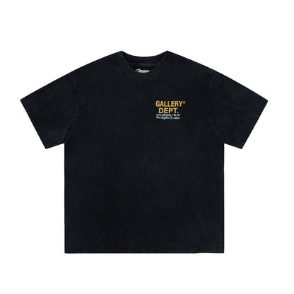 Gallery Dept T-shitrs Retro Distressed Cartoon Car Short Sleeve Men and Women