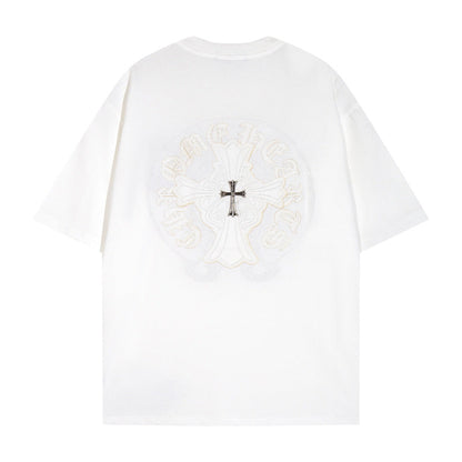 Chrome Heart T Shirts Crowe T-Shirt Summer Short Sleeve Street Hip Hop