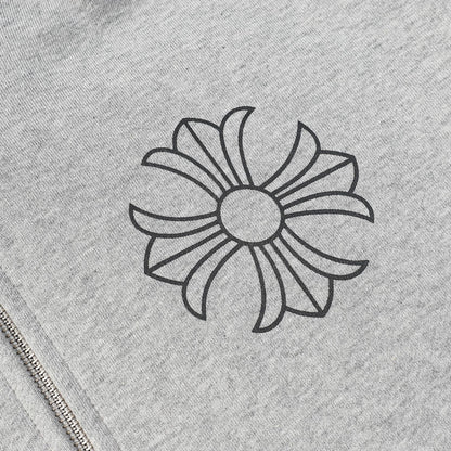 Chrome Heart Hoodie Crowe Hooded Sweater Cardigan Zip Long Sleeve Jacket