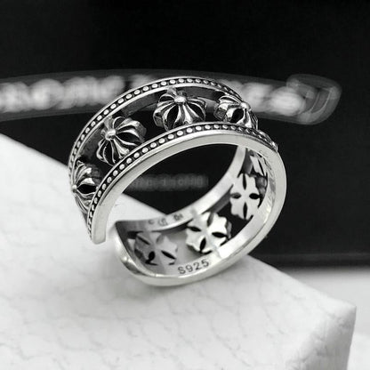 Chrome Heart Ring Men's and Women's Fashion High Street