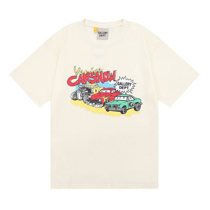 Gallery Dept T Shirts Cotton Male and Female Couple Short Sleeve T-shirt