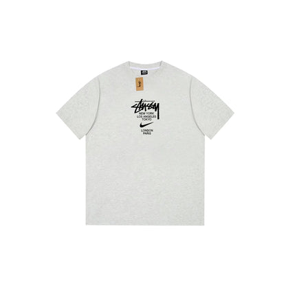 Stussy T-Shirts Loose Casual T-Shirts Same for Men and Women