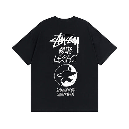 Stussy T-Shirts Casual Loose Couple T-Shirts