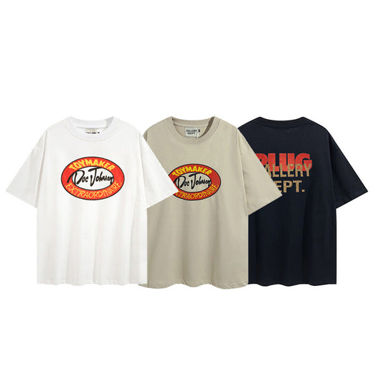 Gallery Dept T Shirts Trendy Gallery Dept Letter Printed Large Size Short Sleeve T-shirt for Men and Women