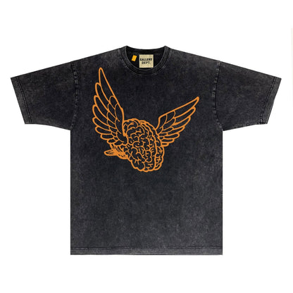 Gallery Dept T Shirts Tee Shirt Washed and Worn Short Sleeve T-shirt Blouse