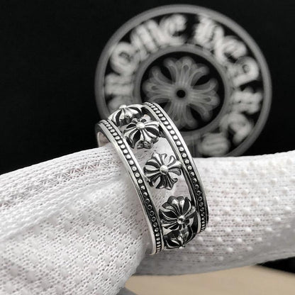 Chrome Heart Ring Cross Anchor