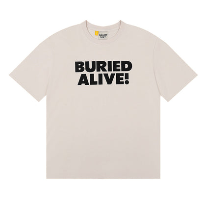 Gallery Dept T Shirts High Street Fashion Brand Gallery Dept Printed Cotton Short Sleeve T-shirt