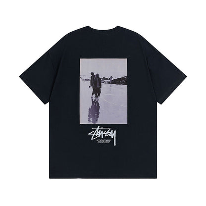 Stussy T-Shirts Casual Loose Couple T-Shirts