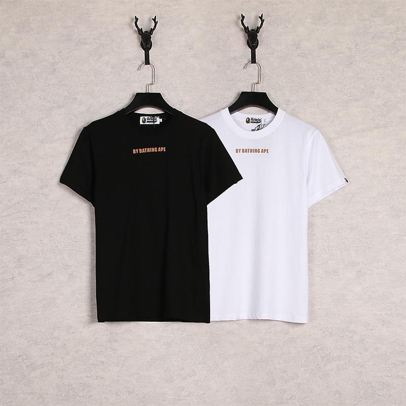 Bathing Ape T-Shirt Cartoon Round Neck Summer Printing Plus Size Short-Sleeved Casual T-shirt
