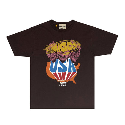 Gallery Dept T Shirts European And American Tee Shirt Short Sleeve T-Shirt Blouse