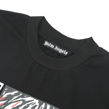 Palm Angels T-shirt Angel Alphabet Slogan Short Palm Sleeve T-shirt