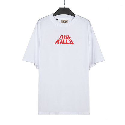 Gallery Dept T-shitrs Men's Retro Alphabet plus Size Short Sleeve T-shirt