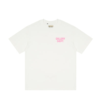 Gallery Dept T-shitrs Letter Print Short-Sleeve plus Size for Men and Women