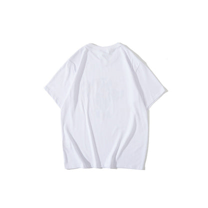 Bathing Ape T-Shirt Summer Casual Loose Large Size Short Sleeve Cartoon Letter Little Monkey T-shirt