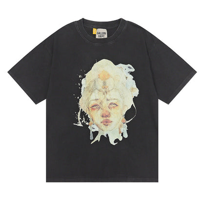 Gallery Dept T-shitrs Vintage Print Short Sleeves Lining