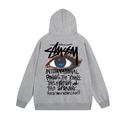 Stussy Hoodie Zip Cardigan Hooded Sweater