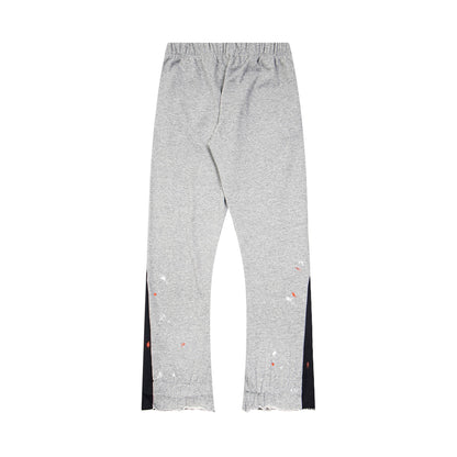 Gallery Dept Sweatpants Hand-painted splashed ink letter patch splicing casual trousers