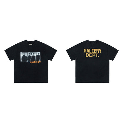 Gallery Dept T-shitrs Vintage Print Short Sleeves Men and Women Tee