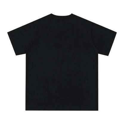 Chrome Heart T Shirts Croix Cross Leather Printed Short Sleeve T-Shirt