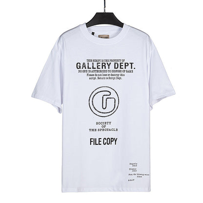 Gallery Dept T-shitrs Summer Los Angeles Letter Short Sleeved T-shirt