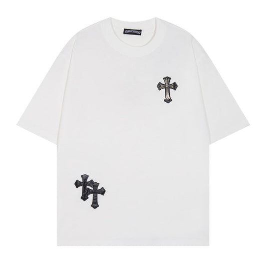 Chrome Heart T Shirts T-Shirt Short Sleeve Cross