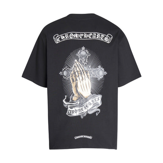 Chrome Heart T Shirts T-Shirt Loose Cross Print