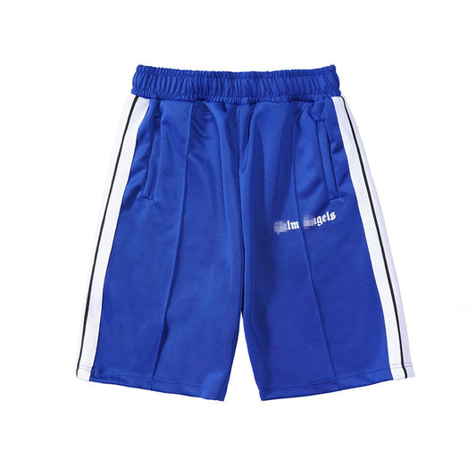 Palm Angle Shorts Palm Angels Casual Striped Shorts Elastic Men and Women Sports