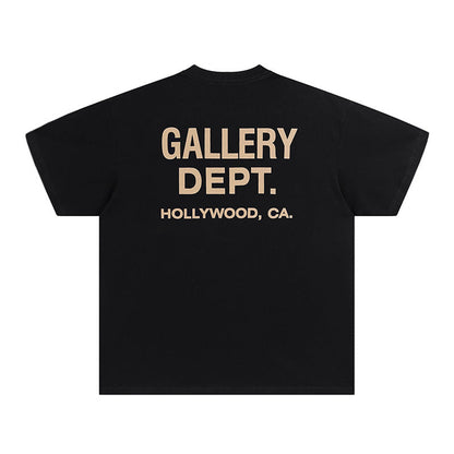 Mens T-shirts GALLERY DEPT printed round neck short-sleeved T-shirt pure cotton