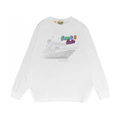Gallery Dept Long Sleeved Shirt Fashion Brand Long Sleeve Long-Sleeved T-shirt Blouse