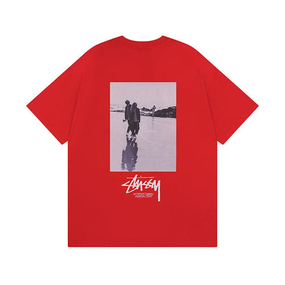 Stussy T-Shirts Casual Loose Couple T-Shirts